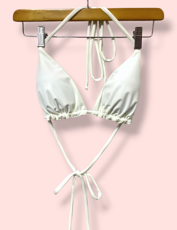 Top Triangular Ajustable Blanco - Lima