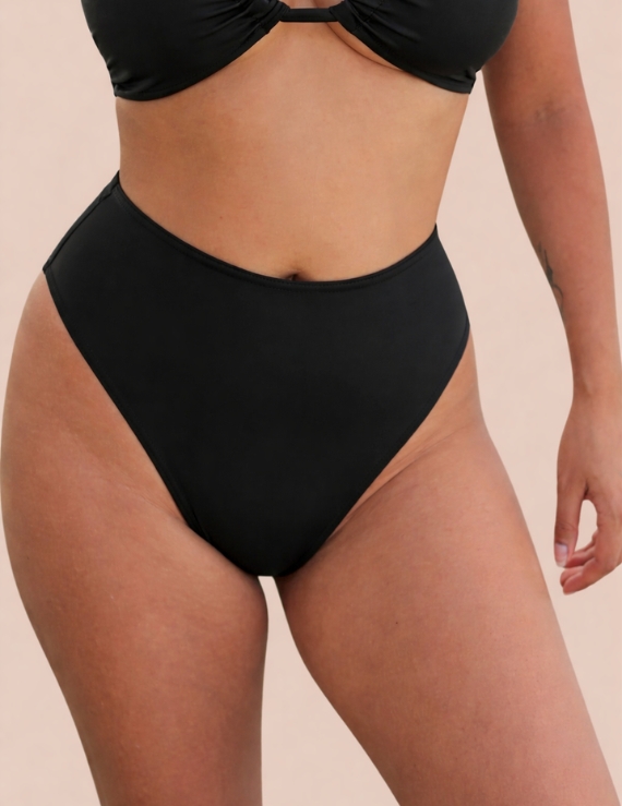 bikini talle alto negro