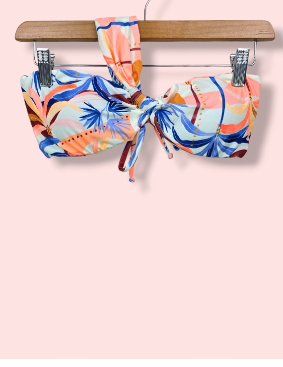 Bikini de un Hombro Asimétrico Estampado Aruba - Chiara