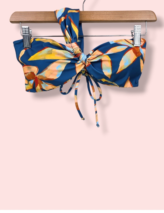 Bikini Parte Alta de un Hombro Estampado Curazao - Chiara