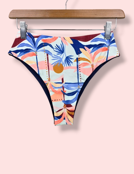Parte Baja de Bikini Talle Alto Estampado Aruba - Gigi