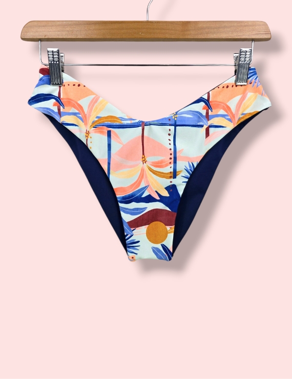 Bikini Bottom Reversible Cobertura Básica Aruba - Ramona