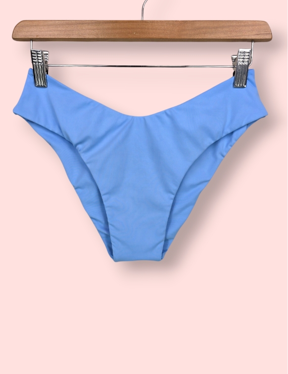 Bottom de Bikini Cobertura Básica Celeste Little Boy - Ramona