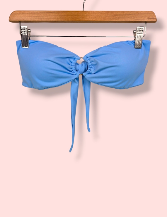 Strapless de Bikini con Argolla Dorada Celeste - Sol