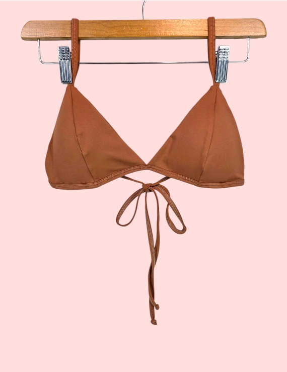 Parte Alta de Bikini Bralette Cocoa - Bralette Basic Top
