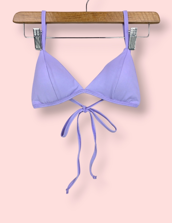 Parte Alta Traje de Baño Cómoda tipo Bralette Lavanda - Bralette Basic Top