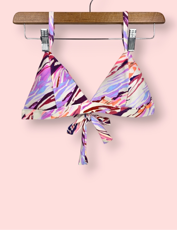 Bikini Ajustable con Soporte Bajo el Busto Acuarela Tropical - Bralette Nola