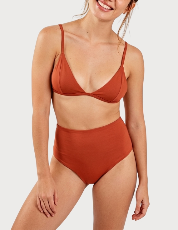 Bikini tipo Bralette Básico Paprika