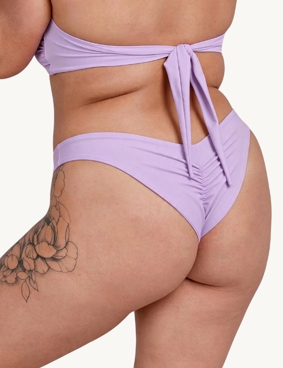 Panty de Bikini de Pierna Semialta Lavanda - Ciara Bottom