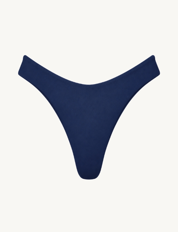 Bottom de Bikini Semi Hilo Azul Navy - Hilo Zoe - Imagen 3