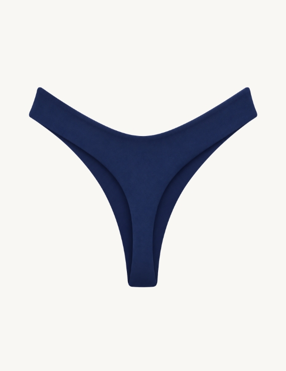 Bottom de Bikini Semi Hilo Azul Navy - Hilo Zoe - Imagen 4