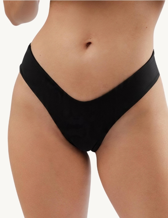 Parte Baja de Bikini Brasilera Negro - Maila